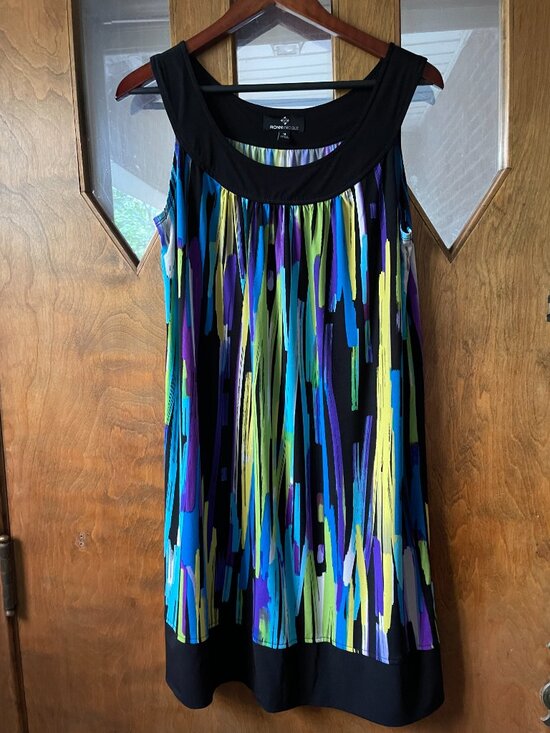 Ronni Nicole Dresses & Skirts - Ronni Nicole Multicolor Midi Dress Women's 14 (oversized fit / L or XL)